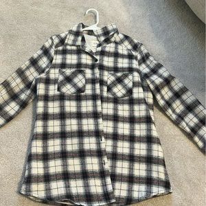 CI SONO SHERPA PLAID CARDIGAN